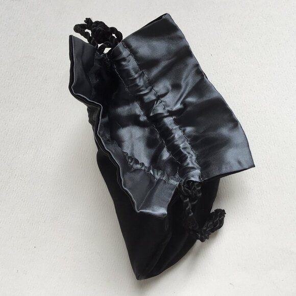 ABS Allen Schwartz Black Statin Drawstring Dust Bag - Picture 3 of 3